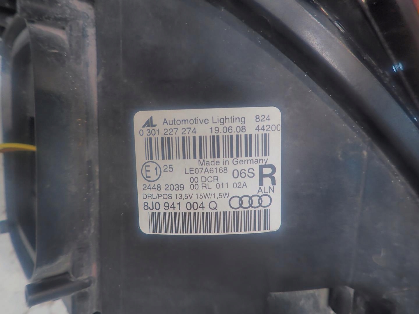 light front right AUDI TT 2006- BI-XENON 8J0