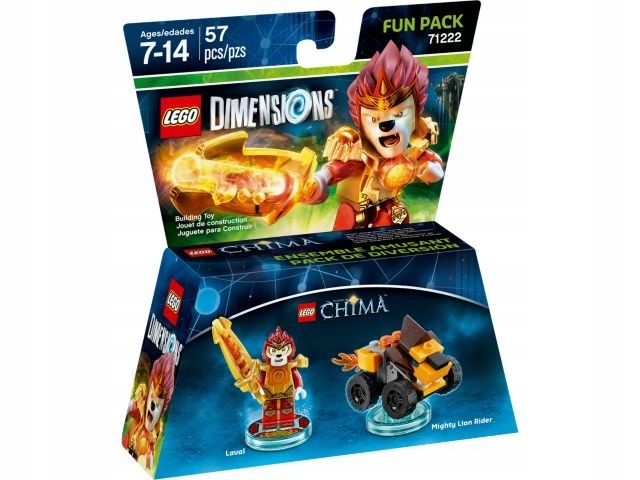 LEGO 71222 Legends of Chima Laval and Mighty Lion Rider Nowy.