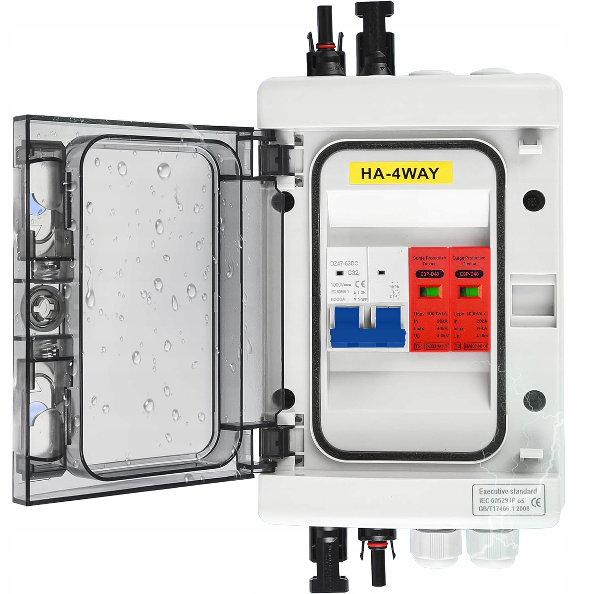 Nowy Rozdzielnica Pv 1000V DC 1 String Fotowoltaika IP65