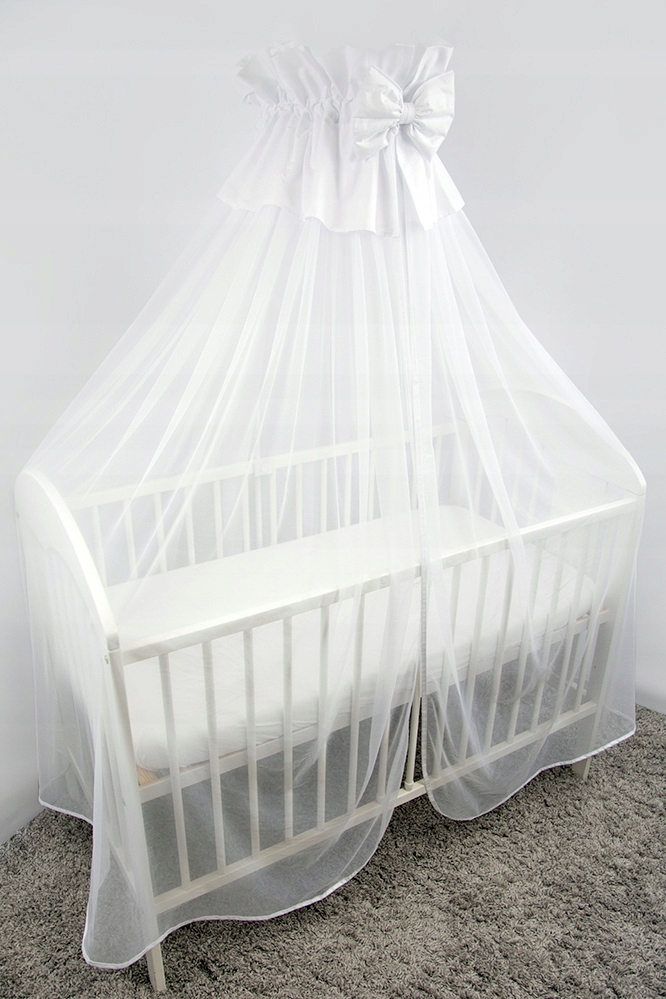 Moskitiera z tiulu BIAŁA Osłoni całe łóżeczko! Kod producenta Moskitiera 3