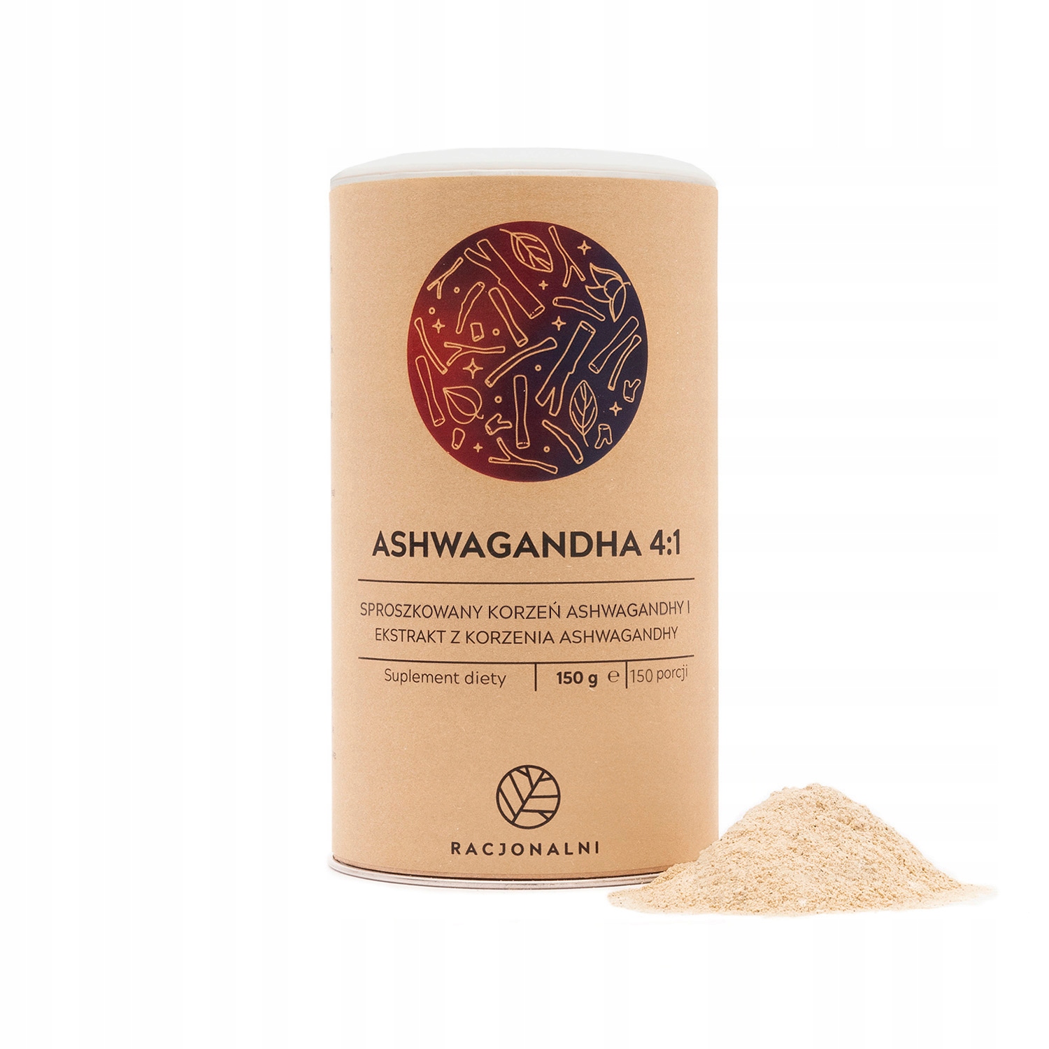 Ashwagandha 4:1 Ekstrakt Racjonalni Proszek 150 g