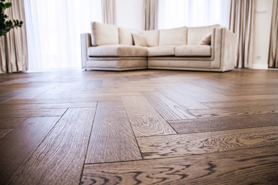 jodełka klasyczna, podłoga dębowa, parkiet dębowy Szerokość 120 mm