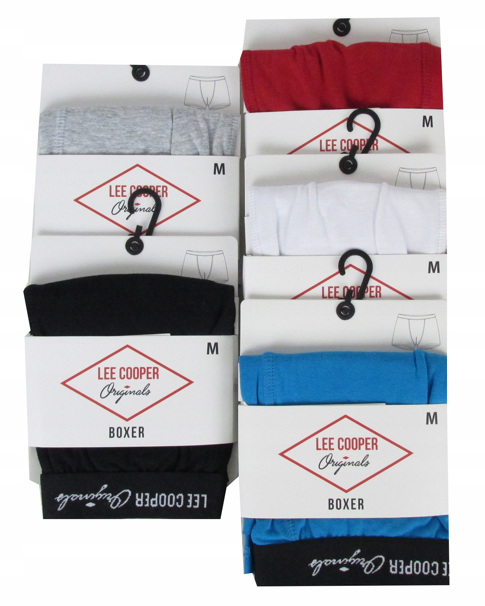 BOKSERKI LEE COOPER majtki bawełna 5-PAK Rozmiar XL