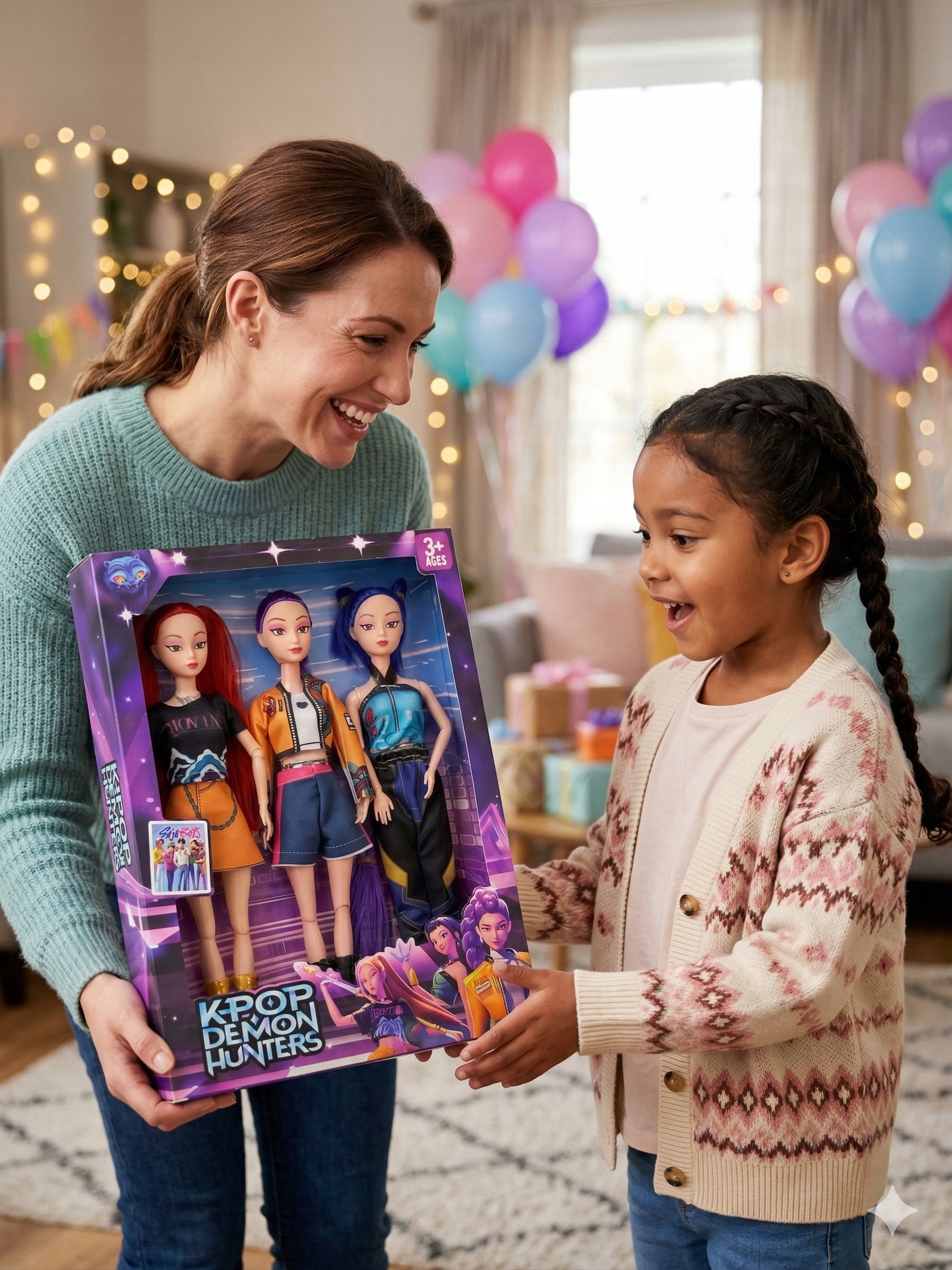 ZESTAW 3 ŚPIEWAJĄCYCH LALEK K-POP DEMON HUNTERS RUMI MIRA ZOEY 30 CM Płeć dziewczynki