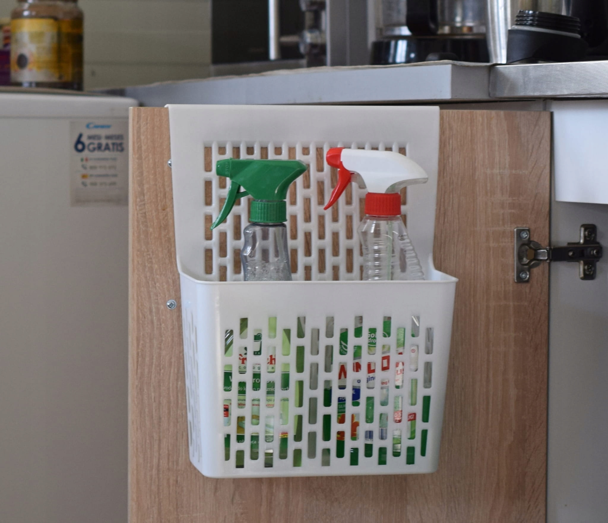 KOSZYK ORGANIZER DO SZAFKI NA DRZWI WISZĄCY BEZ WIERCENIA BIAŁY Marka Epewex