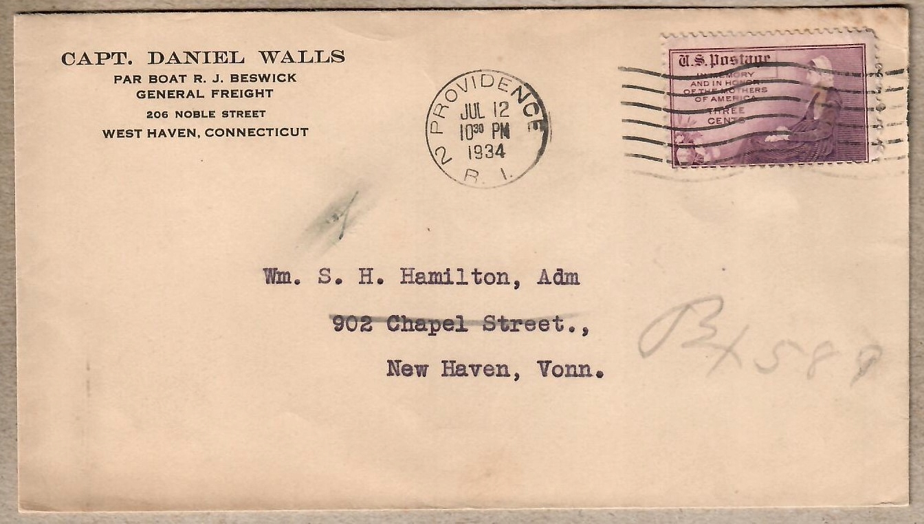 USA, 1934 r. koperta