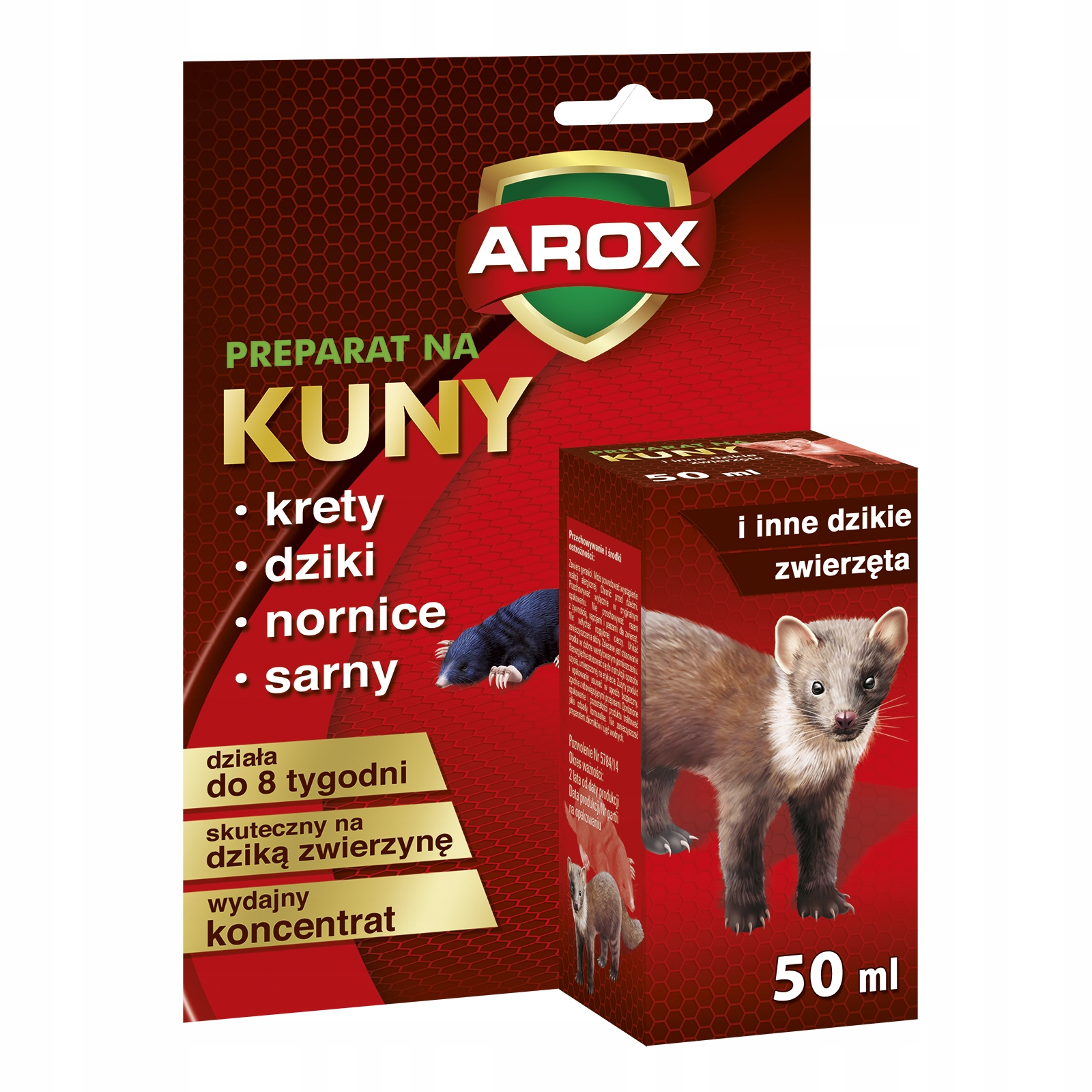 

Arox Środek Płyn Odstraszający Kuny Nornice Sarny