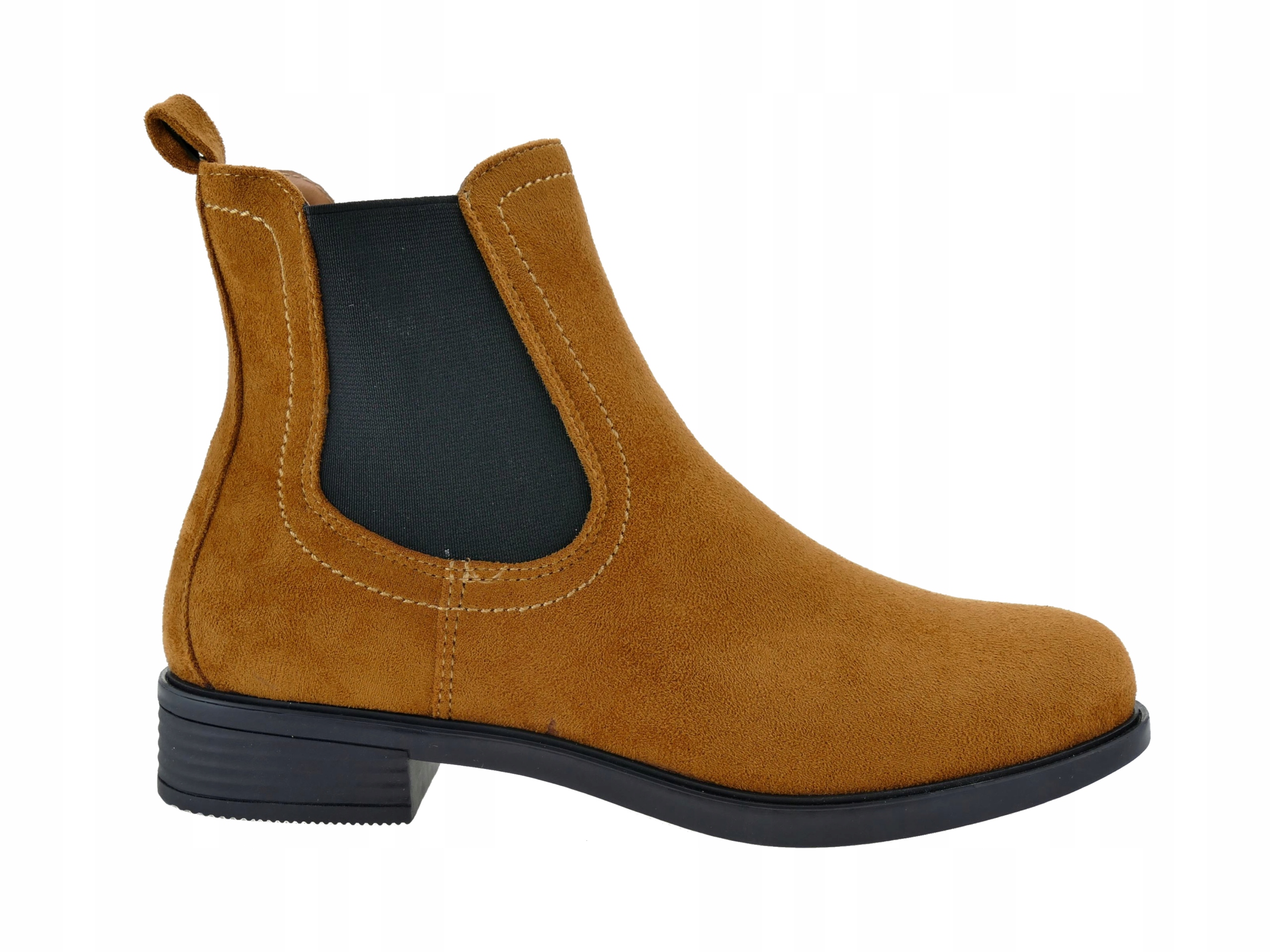 

Botki Damskie Zamszowe Trzewiki Buty Camel 39