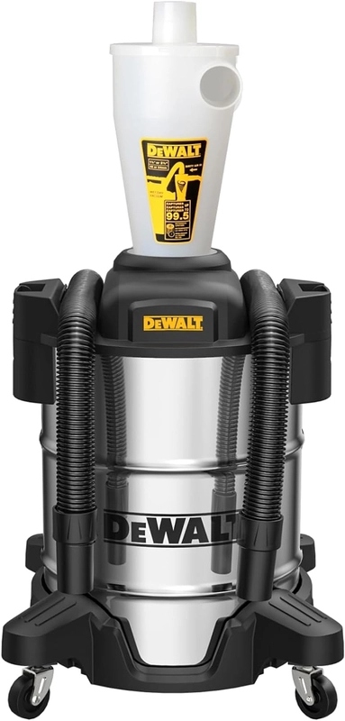 DeWALT DXVCS003 Odlučovač Prachu Cyklonový Odprašovač 38L Suchý Mokrý Inox