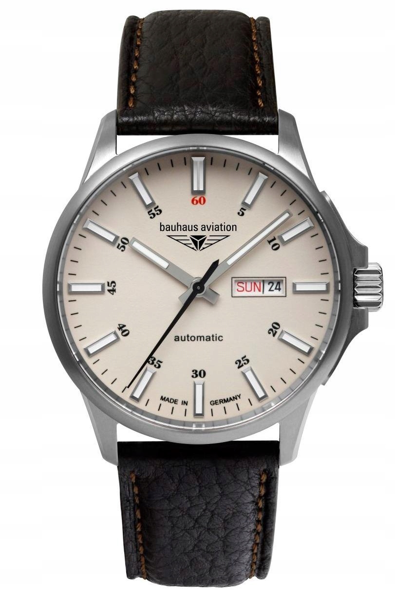 Nové Originální Pánské Hodinky Bauhaus 2866-5 Aviation Titanium Automatic