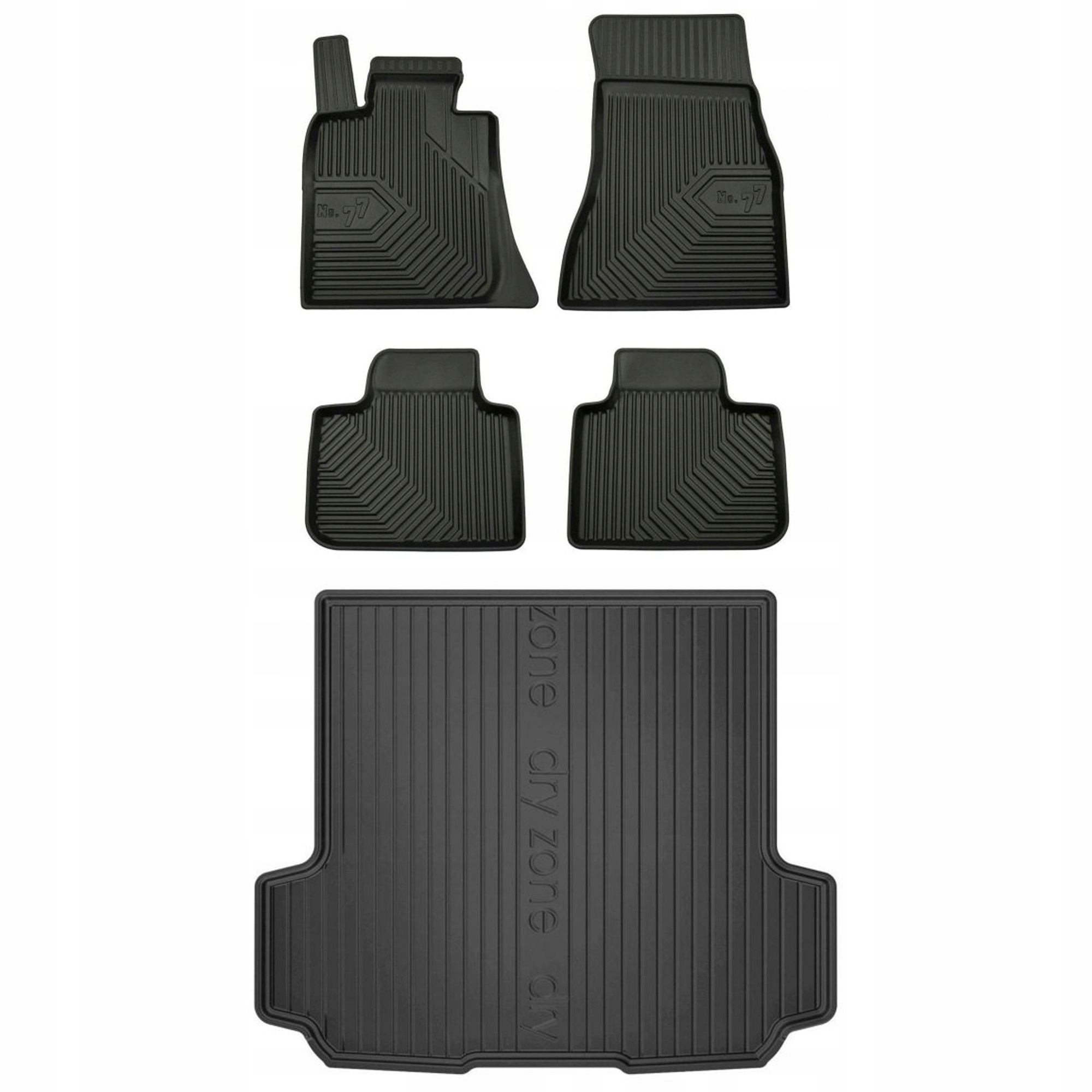 Gumová sada kobercov a rohoží Bmw radu 6 Gran Turismo G32 od 2017 Liftback