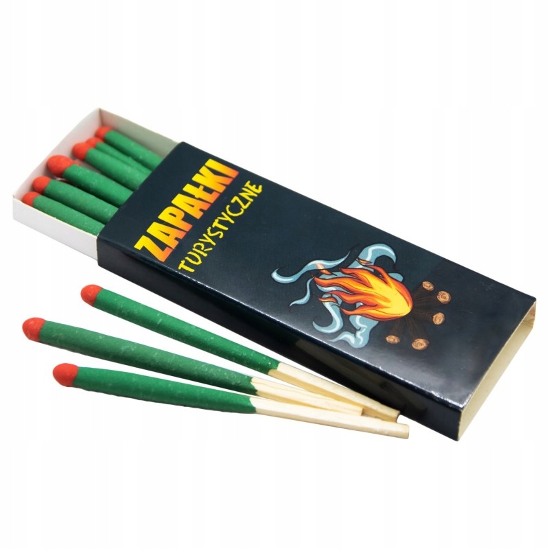 Zapałki militarne sztormowe turystyczne Długie Survival EDC