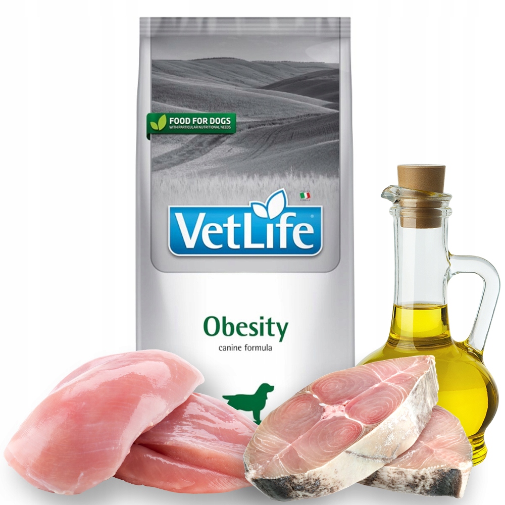 Vet Life Obesity 2kg Pies zmniejszenie masy kontrola podaży glukozy
