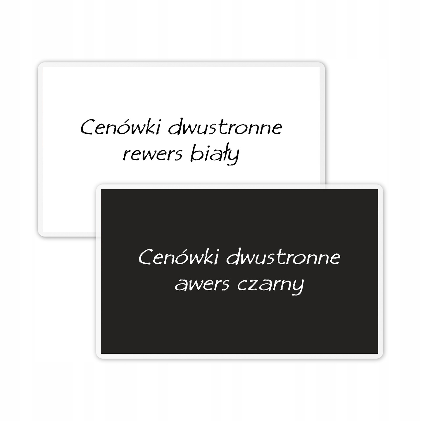 

Cenówki Laminowane dwustronne Czarne/białe 50 szt.