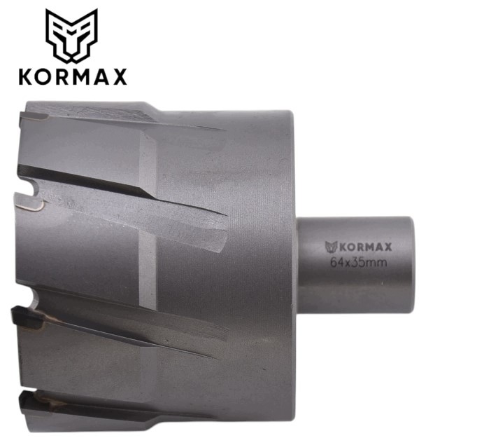 Frez trepanacyjny z węglikiem 66 x 35mm wiertło rurowe 66x35 Weldon Kormax