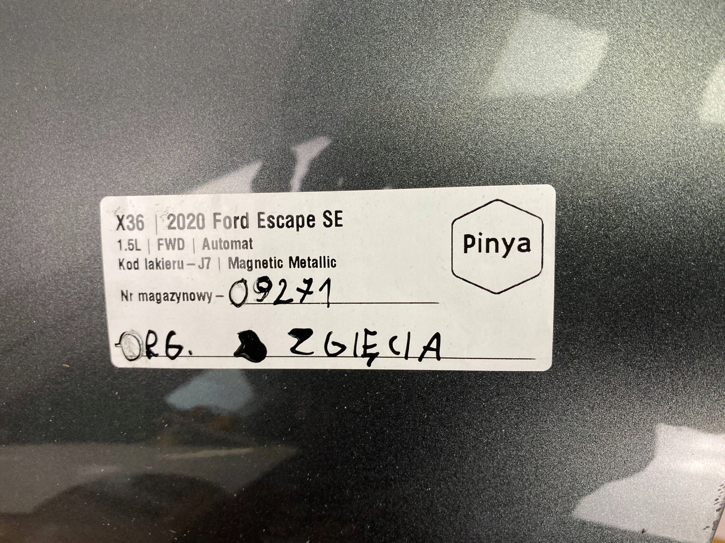 fender left front Ford Escape IV Kuga MK3 2020