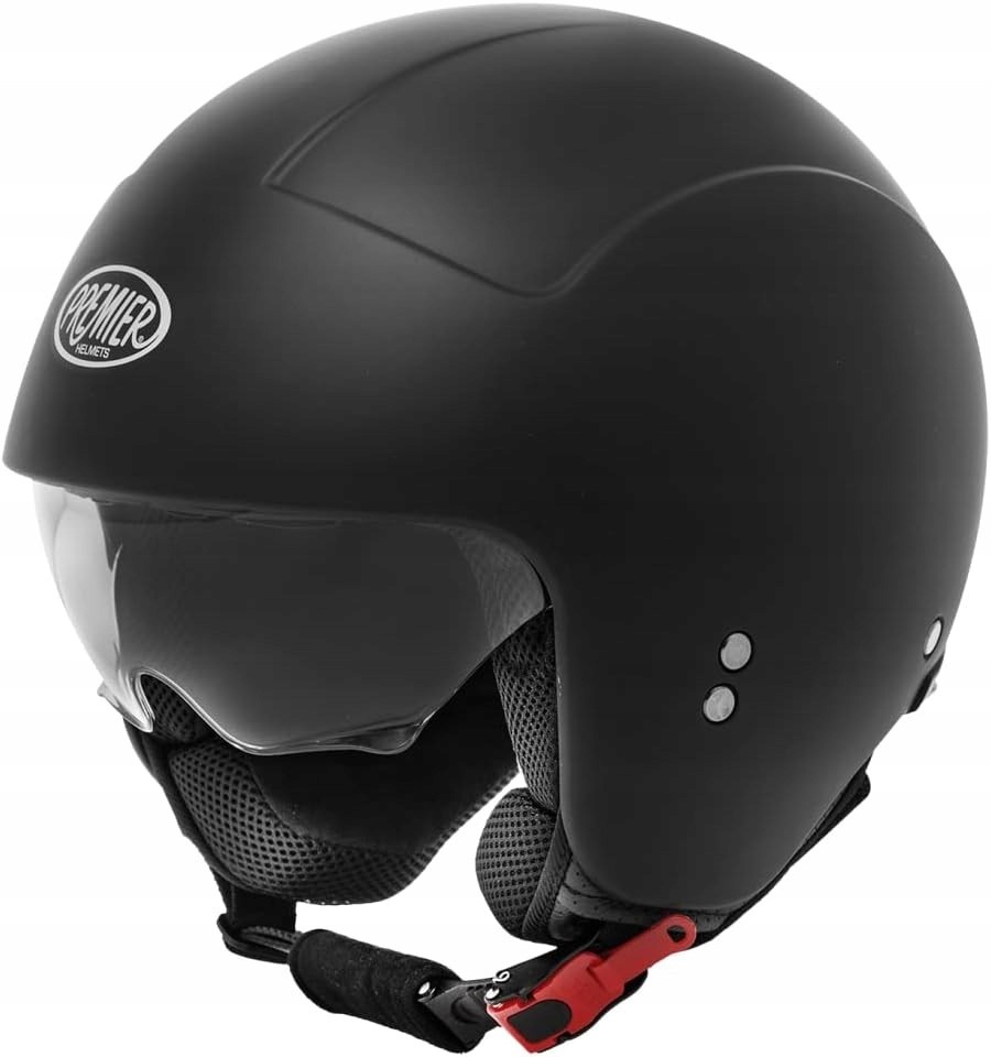 Otvorená motocyklová prilba Jet Premier Rocker U9 Skúter Motocykel Čierna Matná M