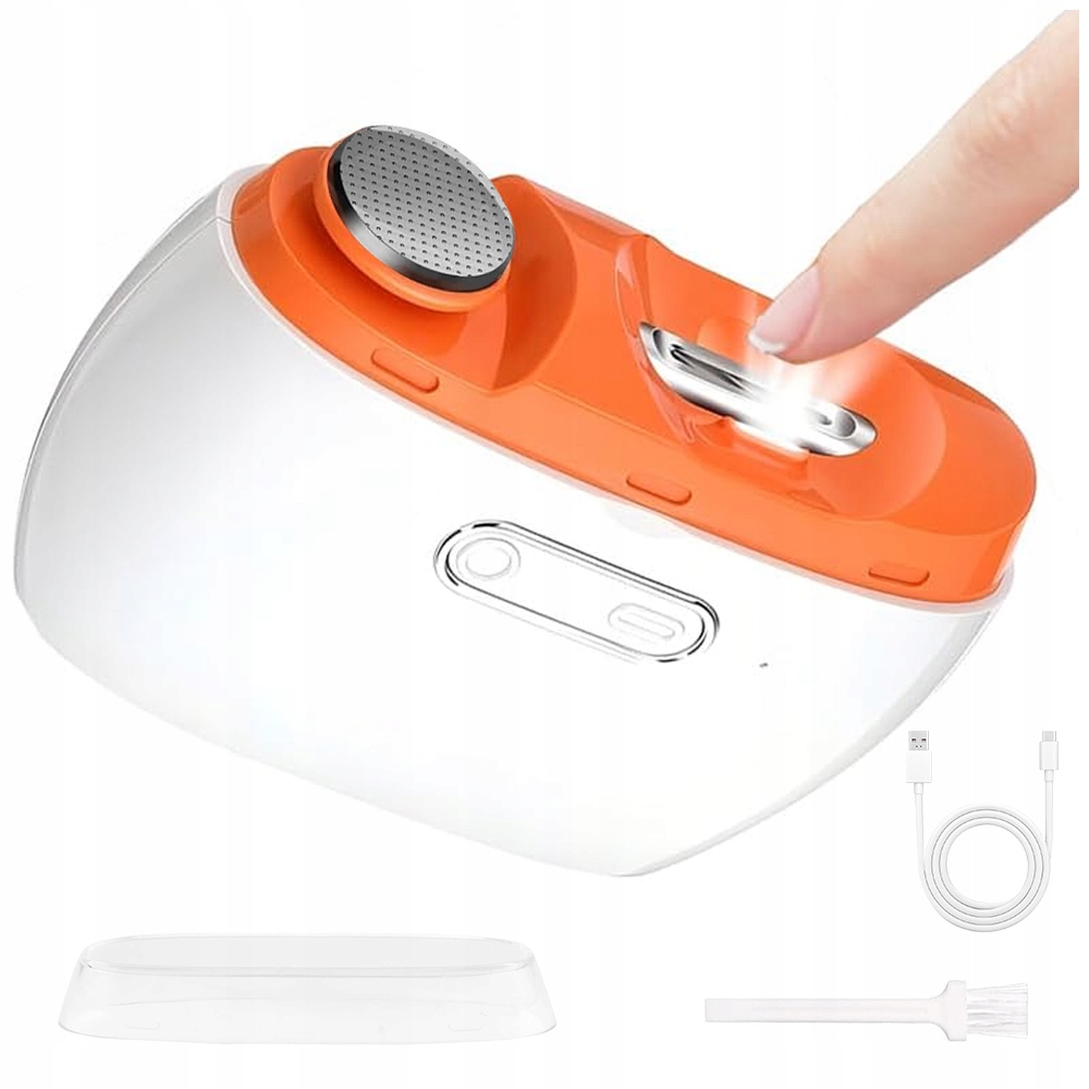 Automatický Elektrický Odstřihovač A Pilník Na Nehty S Usb Led Lampou