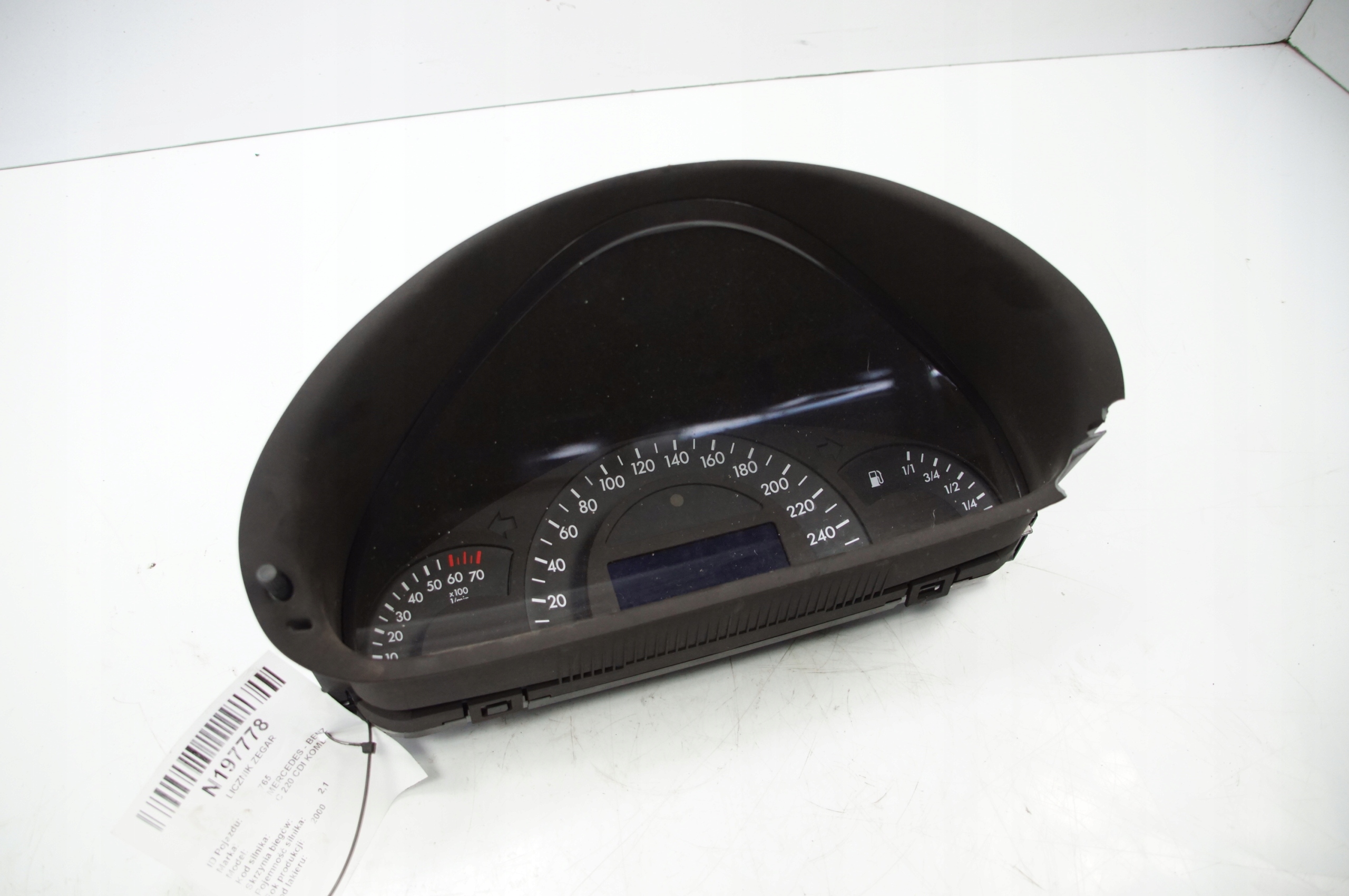 dials clock A2035402647 MERCEDES - BENZ C 220 CDI KOMBI