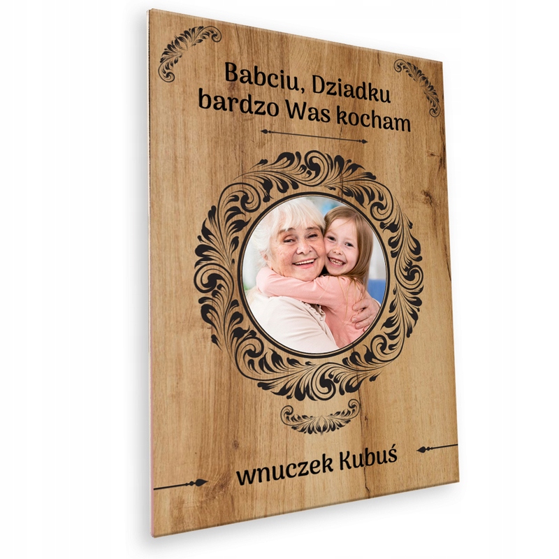 

Deska z nadrukiem na prezent dla Babci i Dziadka