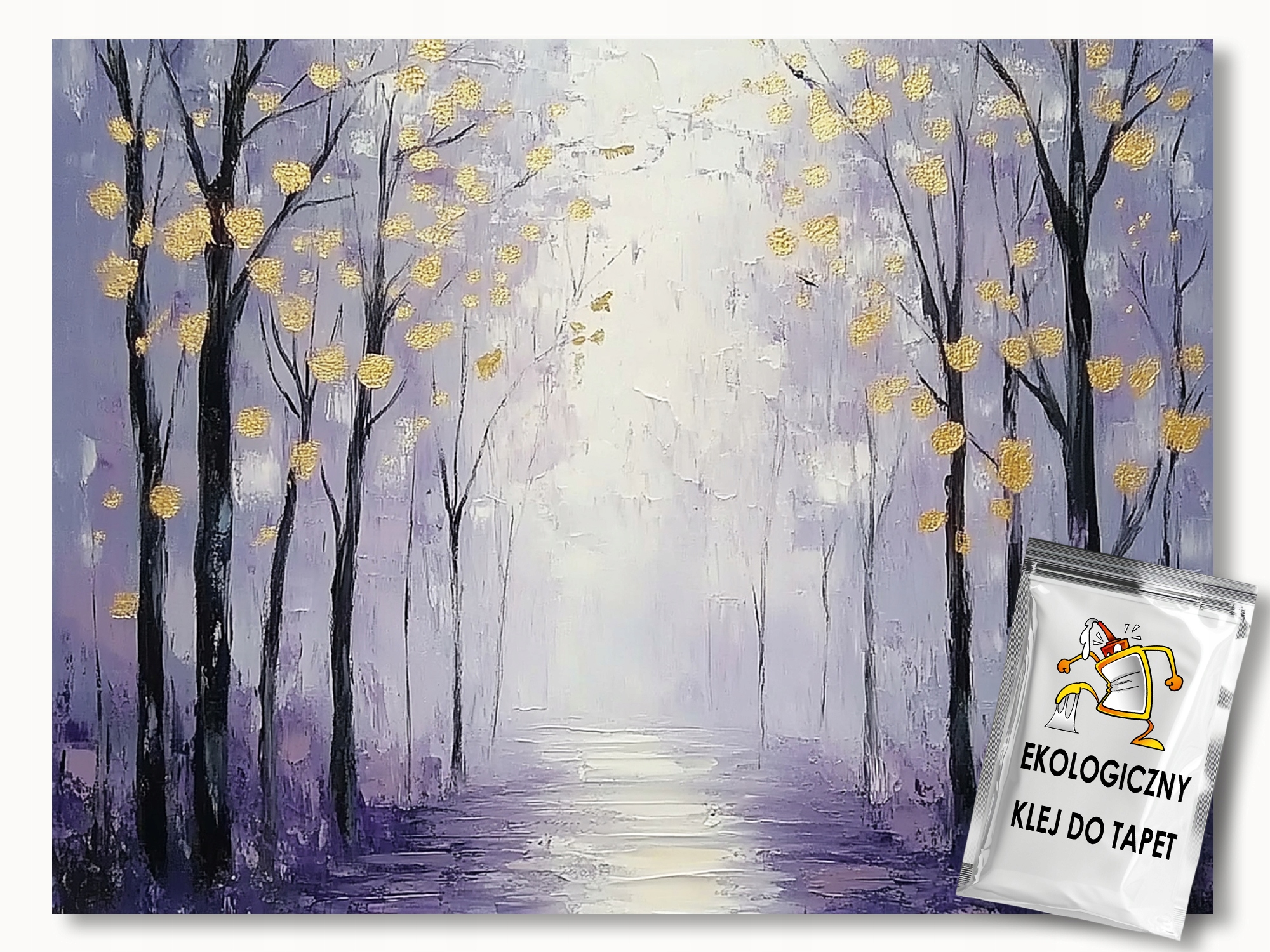 Fototapeta Flizelina Krajina Les Park Stromy Podzim Mlha 416x290 130g