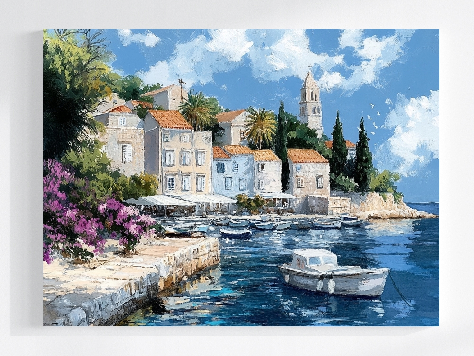 Obraz Na Plátně Canvas Krajina Jižní Chorvatsko Hvar Promenáda 100x75