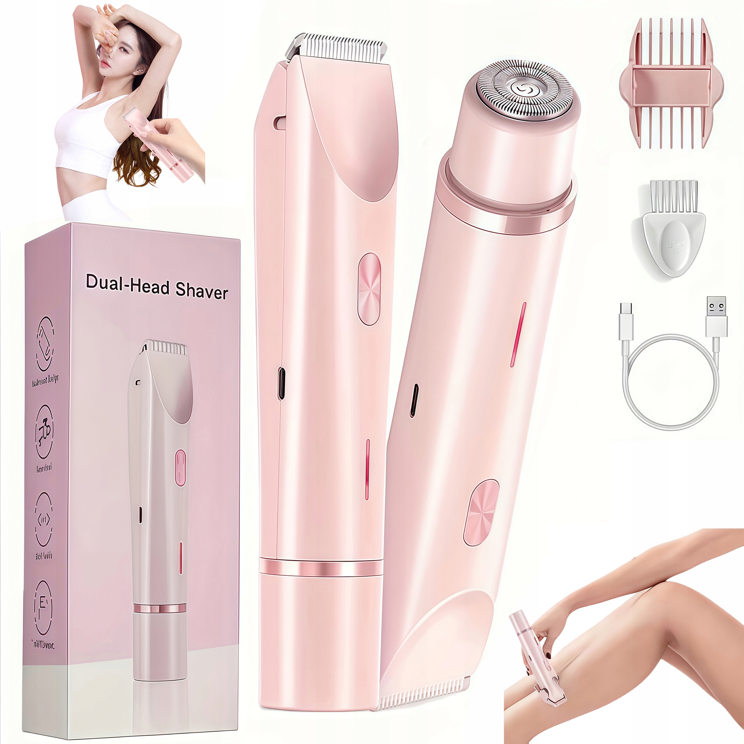 Elektrický Holicí Strojek Strojek Pro Ženy Depilátor Dámský Holicí Strojek Strojek