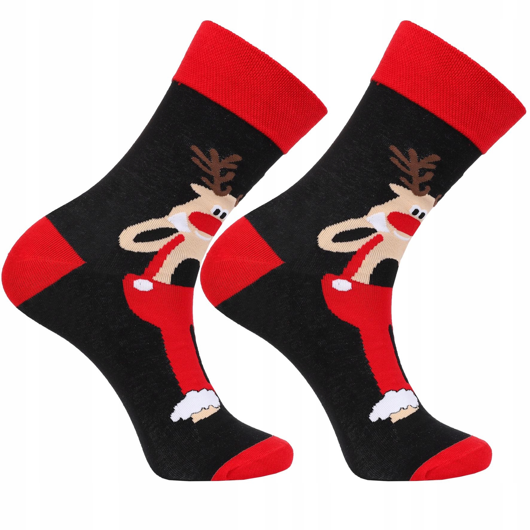 Skarpety ŚWIĄTECZNE Męskie Na Prezent 2 Pary 43/45 MORAJ Model CMLS350-047/2