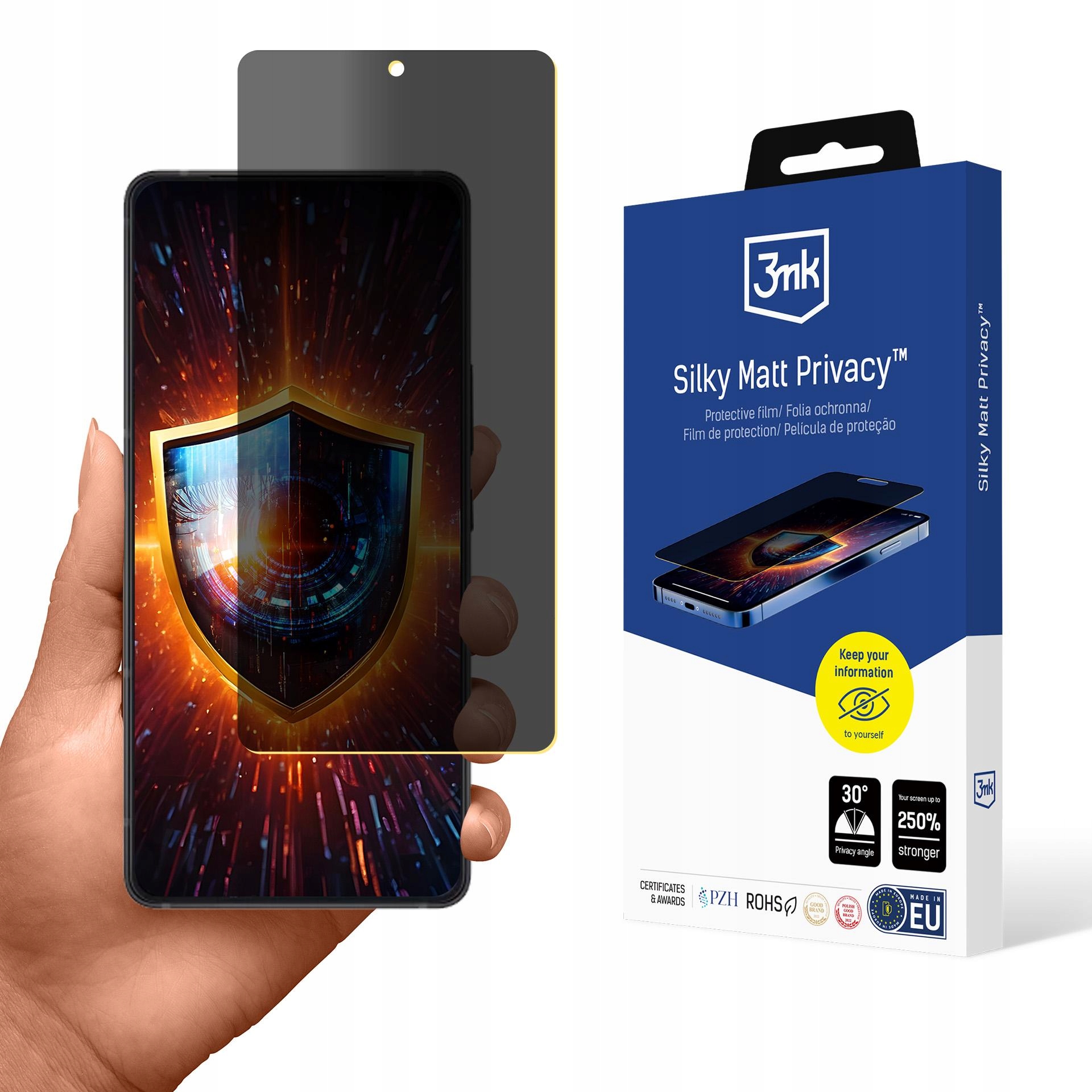 Folia prywatyzująca 3mk Silky Matt Privacy na Asus Zenfone 12 Ultra 3mk