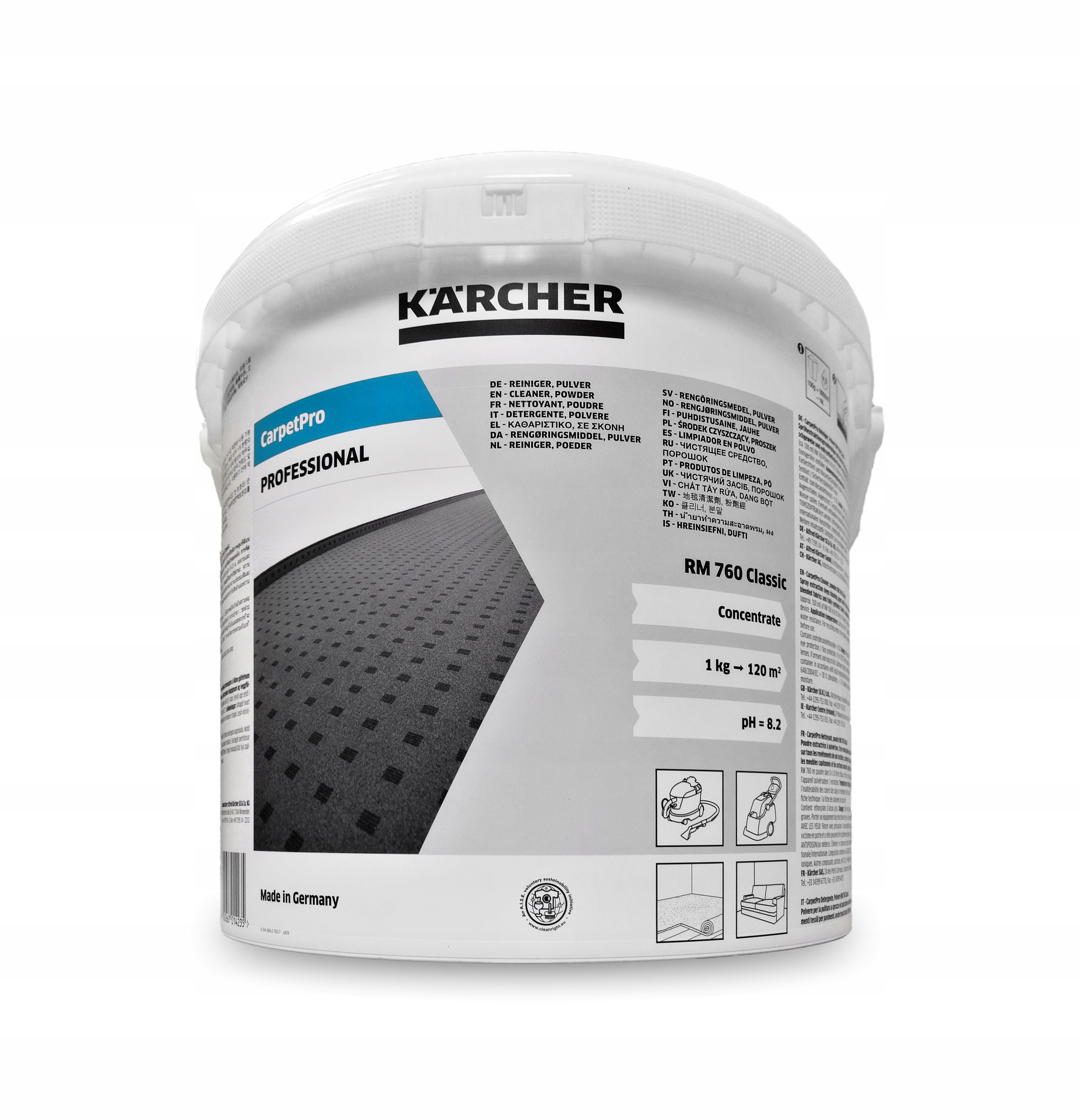 KARCHER PUZZI 10/2 ODKURZACZ PIORĄCY ZESTAW MASTER Pojemność zbiornika na kurz 0 l