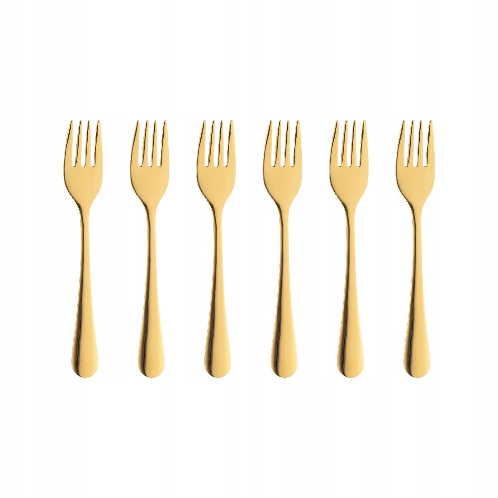 Villa Italia Sada kusů vidliček na dorty Slim Gold