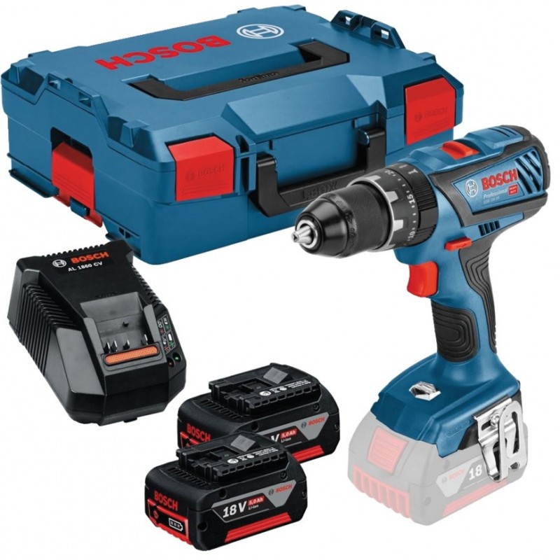 Bosch Gsb 18V-28 Wkrętarka Udarowa 2x akumulator 4.0Ah, ładowarka, walizka