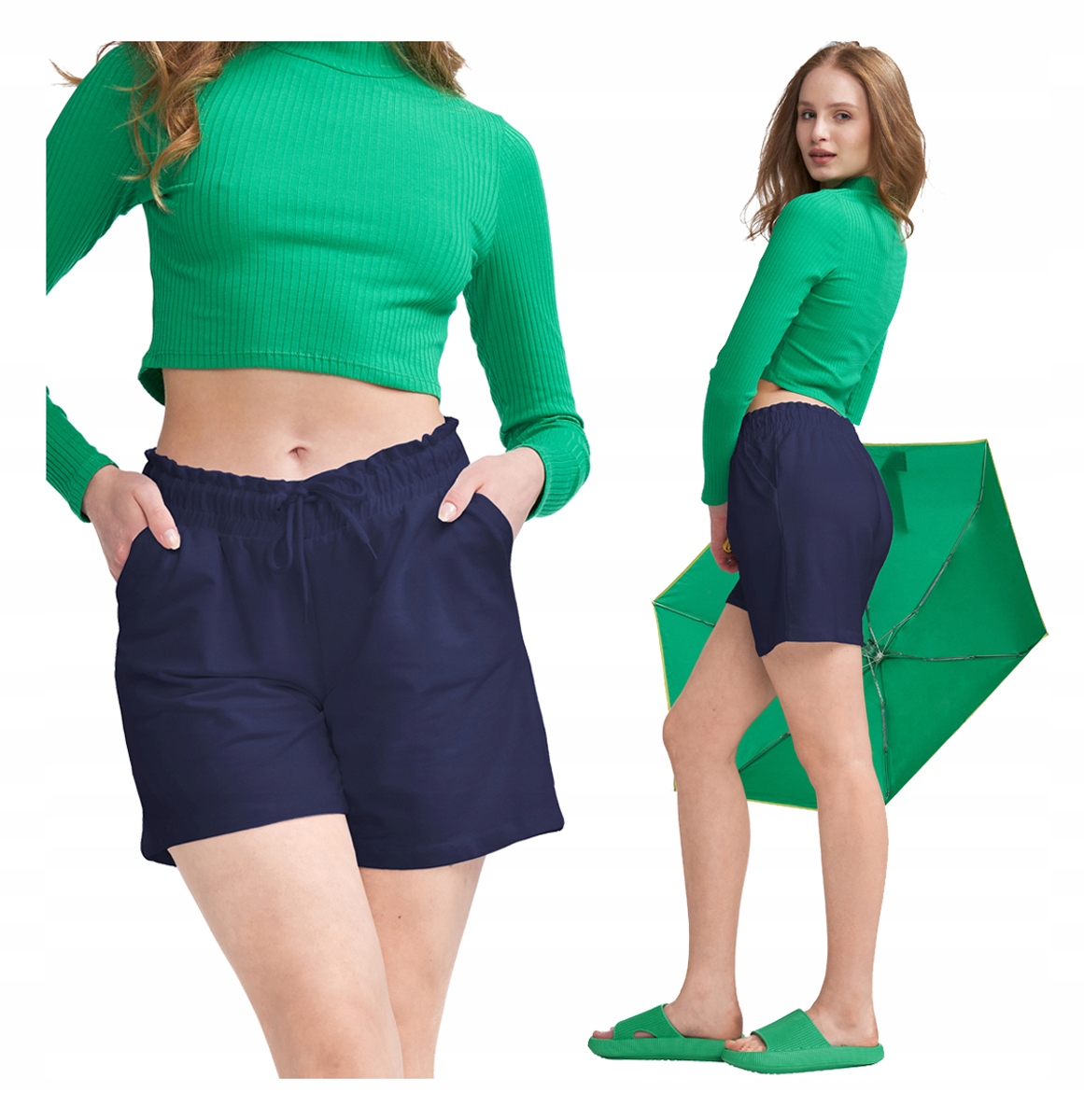 

Szorty krótkie spodenki damskie Bawełniane 42