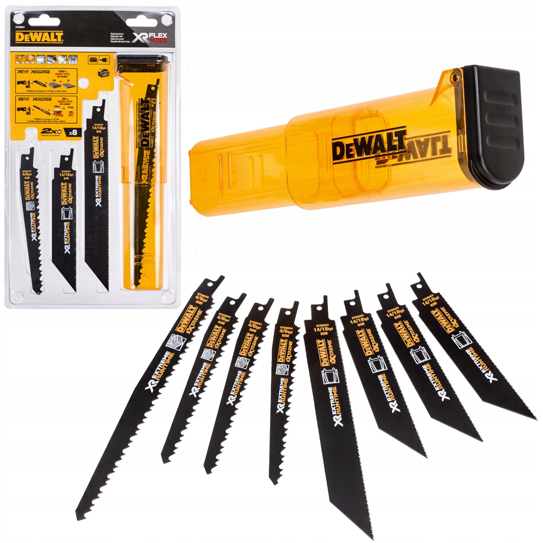 8dílné plátky pro pilu ocasku DeWALT DT99551