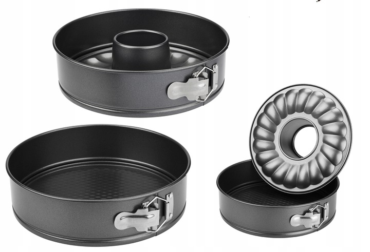 TORTOWNICA BABKA 2w1 IDEAL 24cm FORMA DO PIECZENIA NIEPRZYWIERALNA Materiał metal