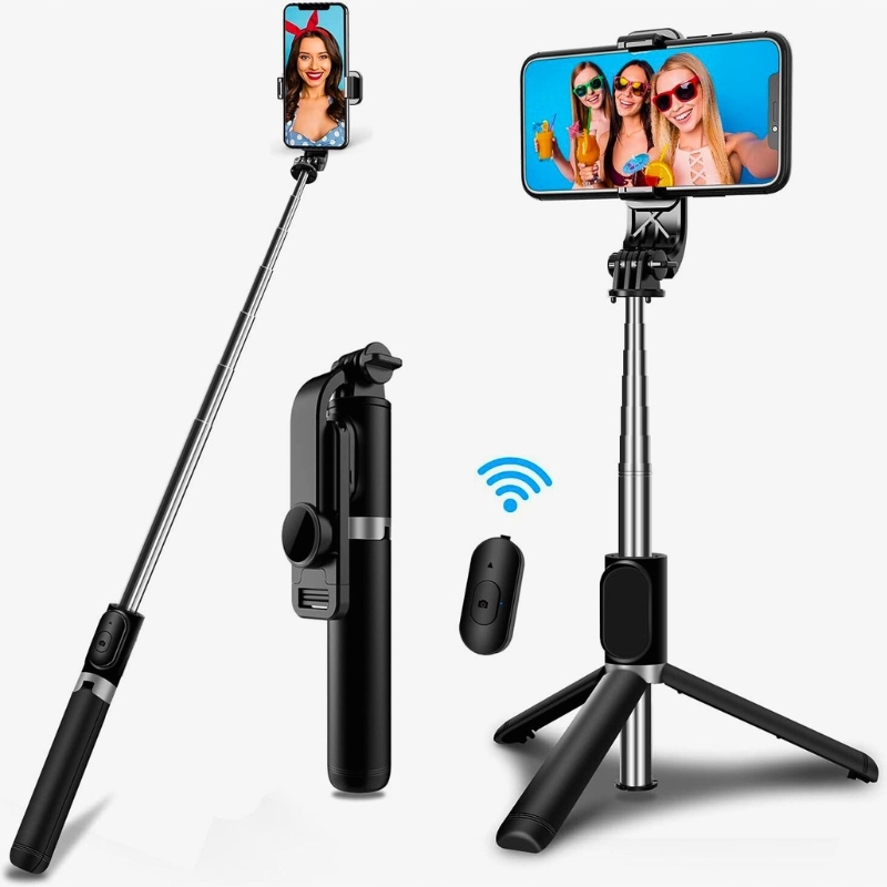 KIJ DO SELFIE STICK TRIPOD STATYW PILOT BLUETOOTH UCHWYT 103CM OBROTOWY 360 Obsługiwane systemy operacyjne Android iOS Windows
