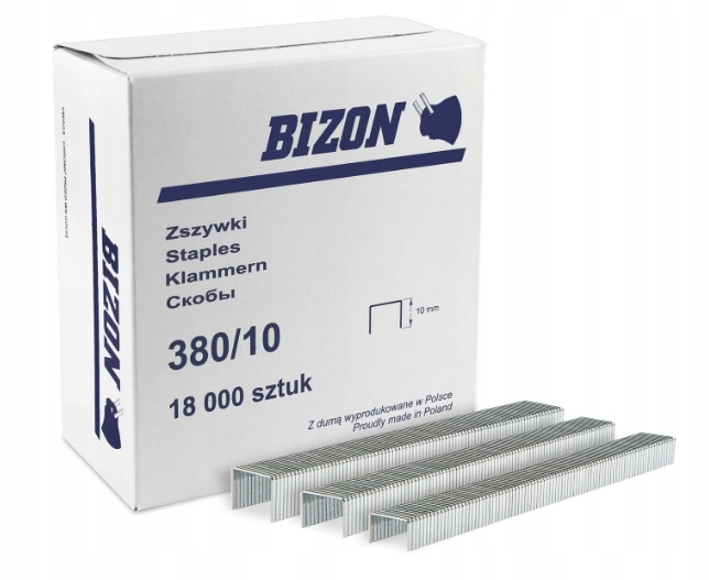 

Zszywki tapicerskie Bizon 380/10 18 000 Szt.