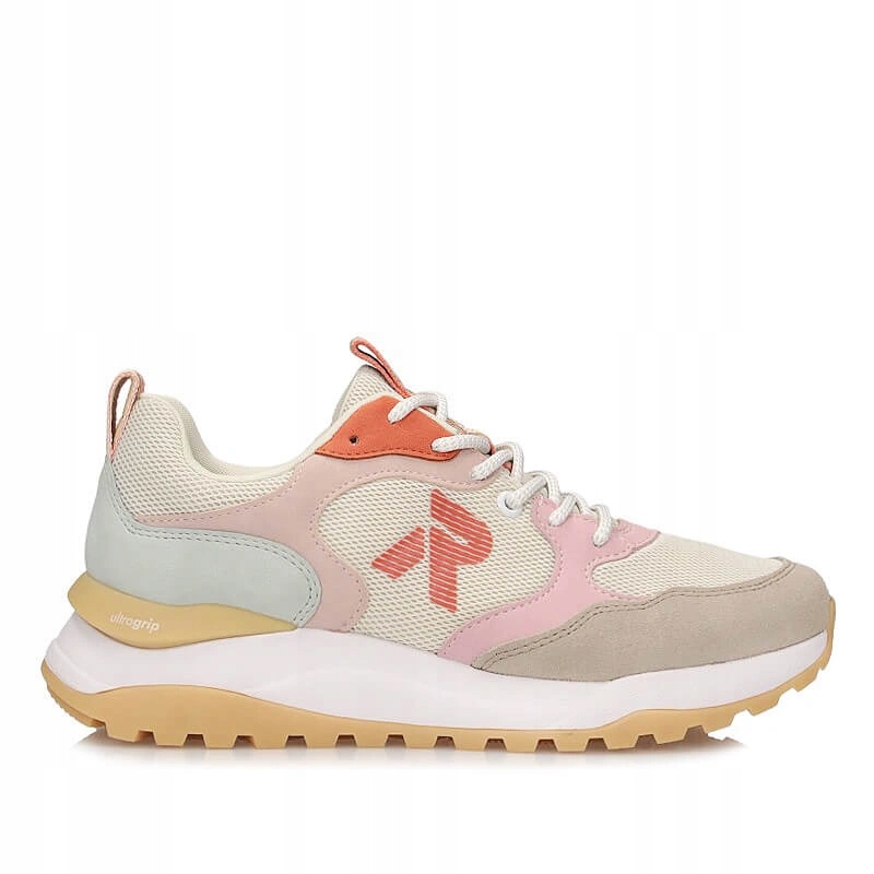 Dámské tenisky Rieker W2506-61 béžové, barevné, šněrovací na platformě