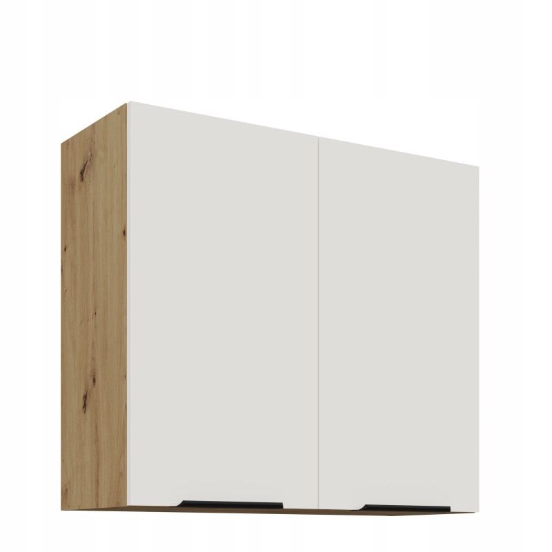 Závěsná kuchyňská skříňka 80x71,5 Modulo bílá Afm dub artisan 2 dveře