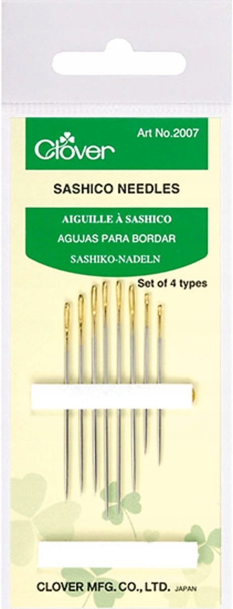 Vyšívací jehly Clover různé velikosti 8 ks