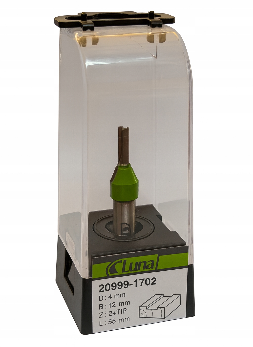 Fréza pro drážky 4 mm H12 mm, délka 56 mm, stopka 8 mm s čelním ostřím