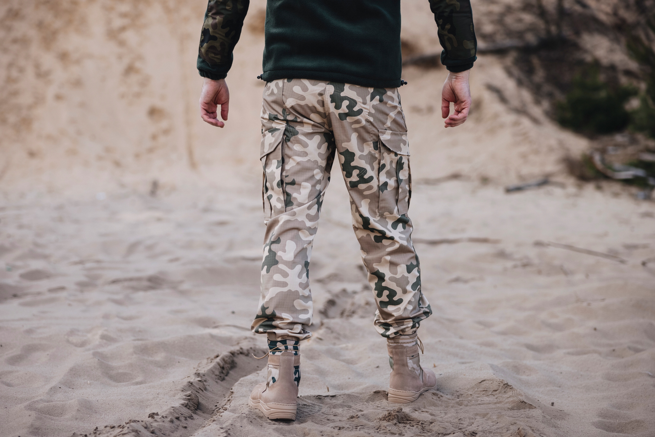 Spodnie wojskowe Pustynna Burza Rip-Stop r. L Model Pustynne