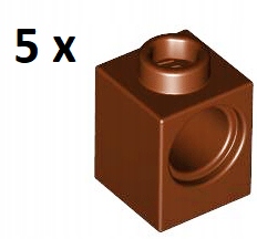 

Lego Reddish Brown Technic Brick 1x1 6541 5szt