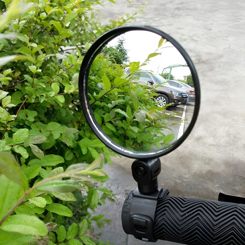 LUSTERKO DO ROWERU HULAJNOGI SZKLANE ROWEROWE WYPUKŁE DLA DZIECI DOROSŁYCH Kolor dominujący czarny