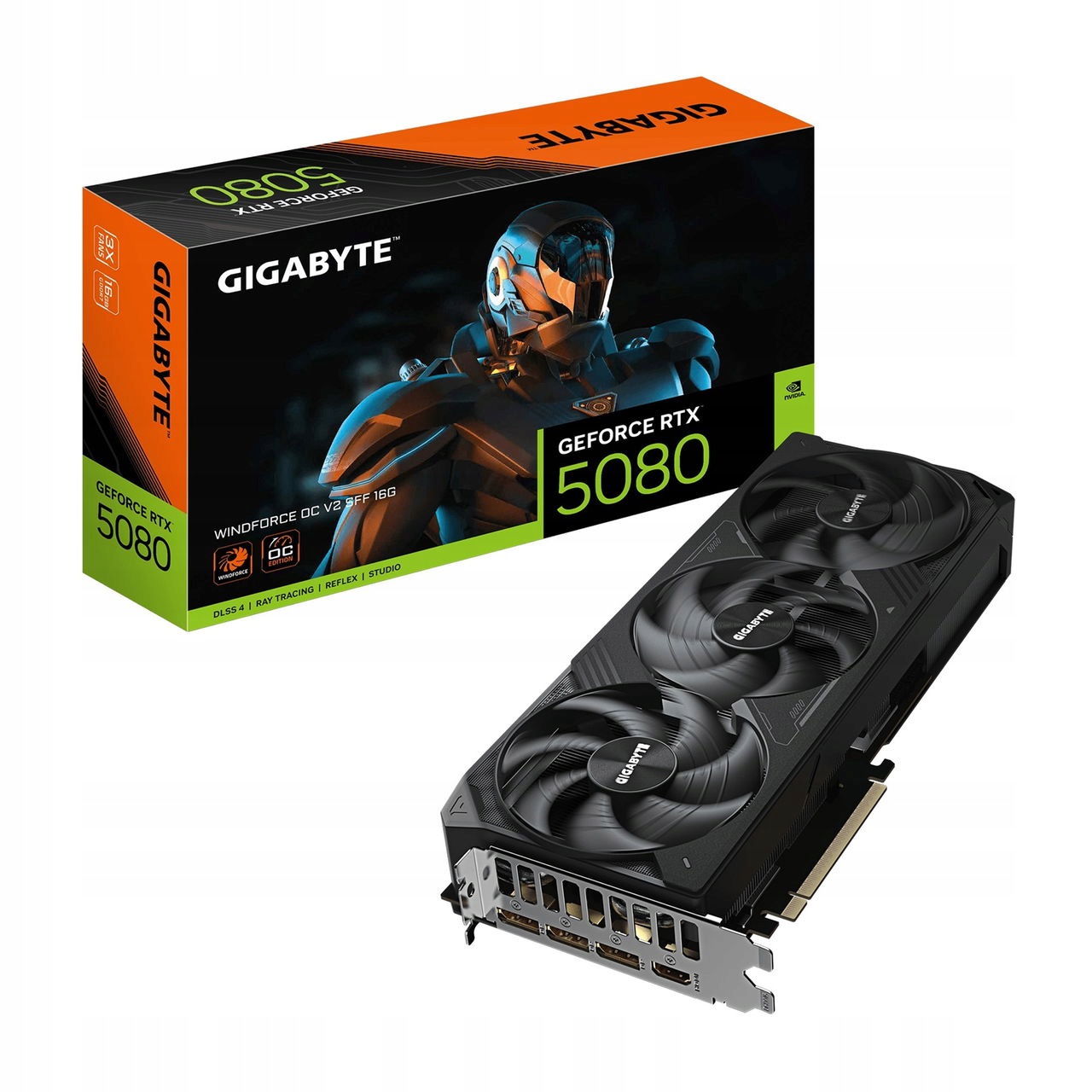 GIGABYTE GeForce RTX 5080 16GB WINDFORCE OC V2 SFF 16G