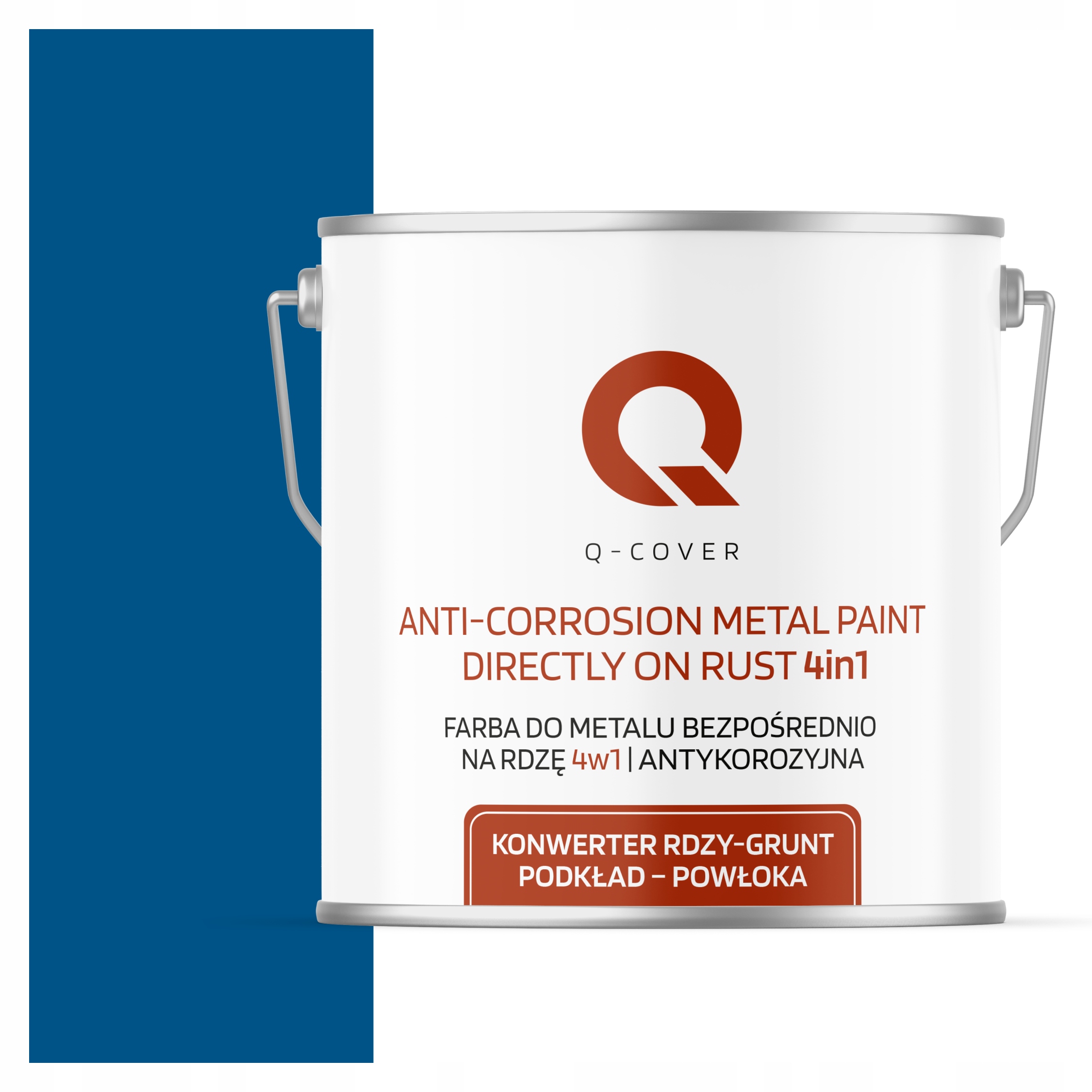 Antikorózna Farba Na Kov A Plech Na Hrdzu Modrá Ral 5005 Polomatná 5 L