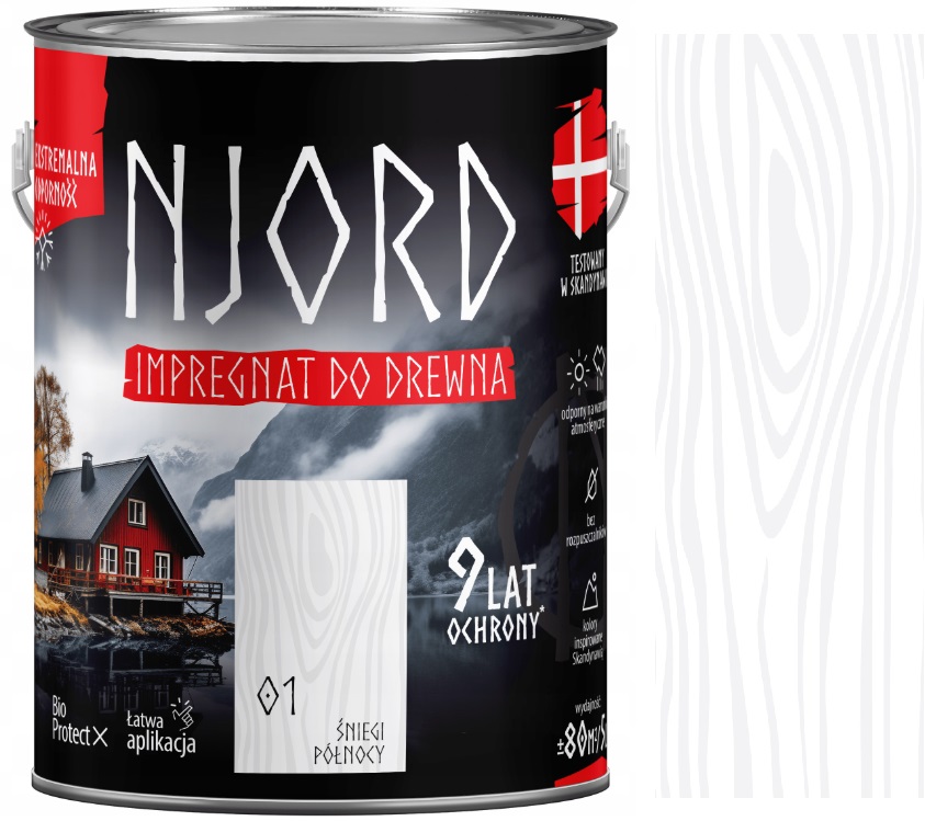 Njord Impregnat Do Drewna Do 9 Lat Ochrony Śnieg Północy 01 5L