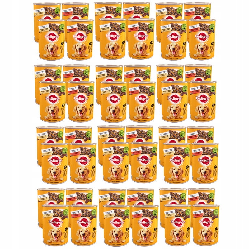Levně Krmivo pro psy Pedigree Adult 3+1 konzerva 48x400 g