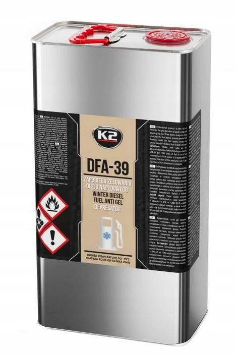 ZIMOWY DODATEK DO DIESLA ZAPOBIEGA POWSTAWNIU PARAFINY -39C K2 DFA-39 T305