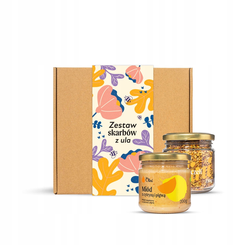 Med s citronem a kdoulí včelí pyl sada medů Olini